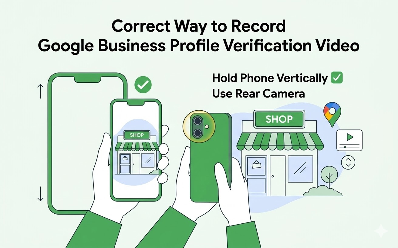 Illustration showing correct way to hold phone vertically for video recording